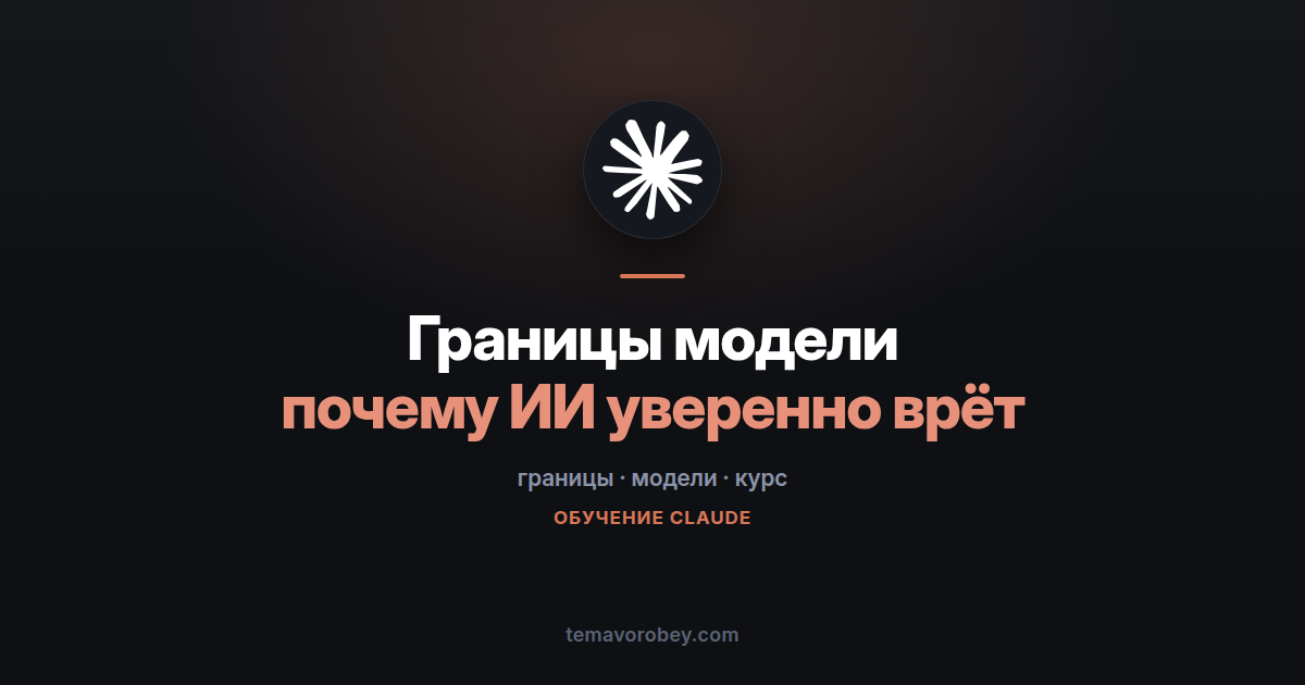 Почему ИИ уверенно ошибается: курс о границах моделей — в Claude