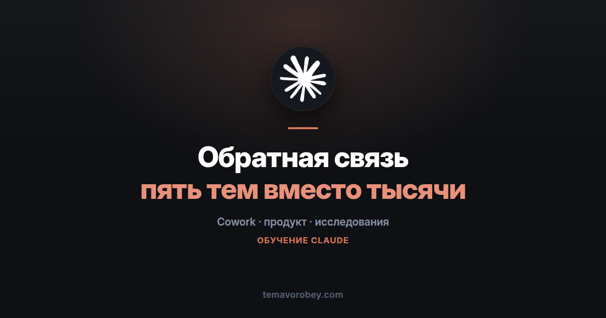 Обратная связь клиентов: пять тем вместо тысячи разрозненных сообщений — в Claude