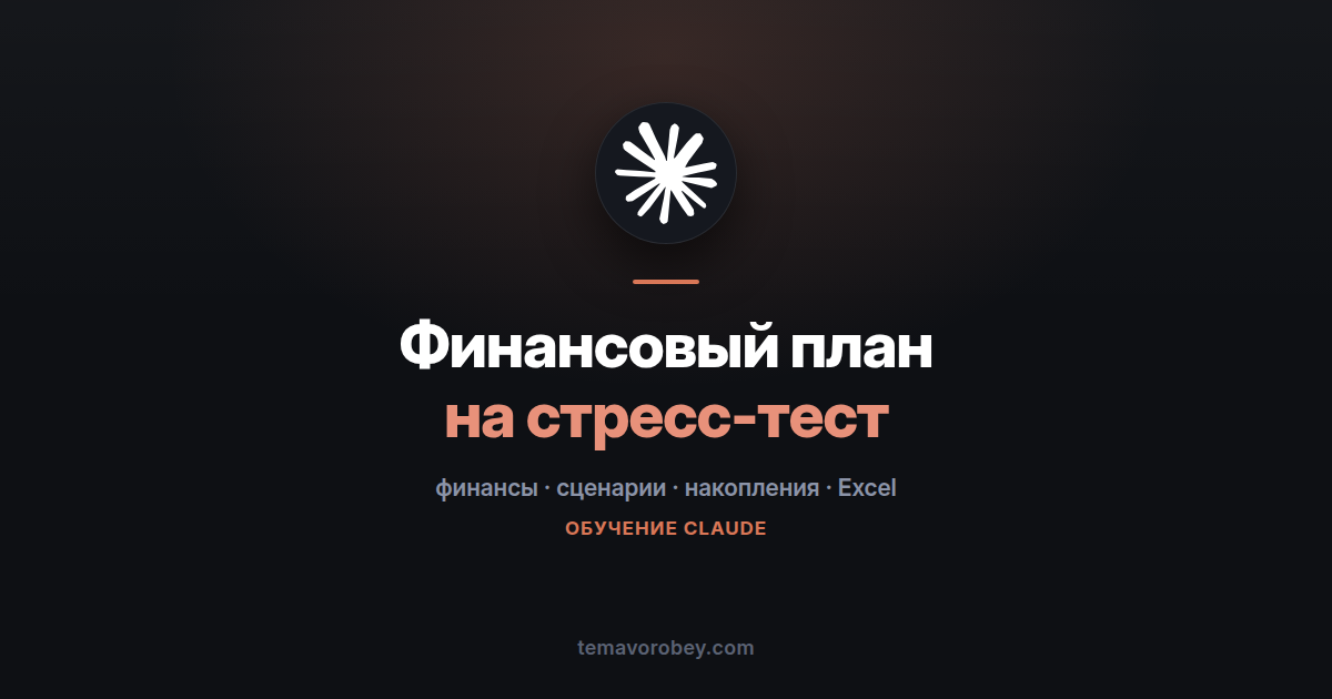 Личный финансовый план на стресс-тест: где он ломается — в Claude