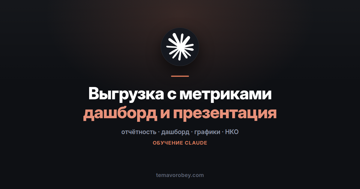 Таблица показателей в дашборд и презентацию для совета — в Claude
