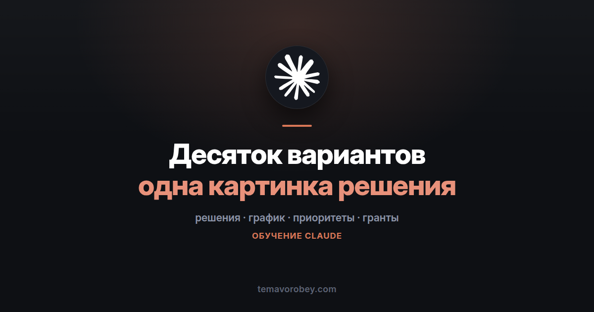 Выбор из десятка вариантов: график компромиссов прямо в чате — в Claude
