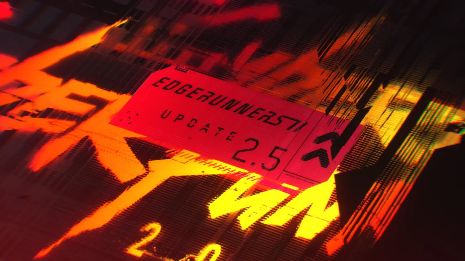Заставка обновления Edgerunners Update 2.5