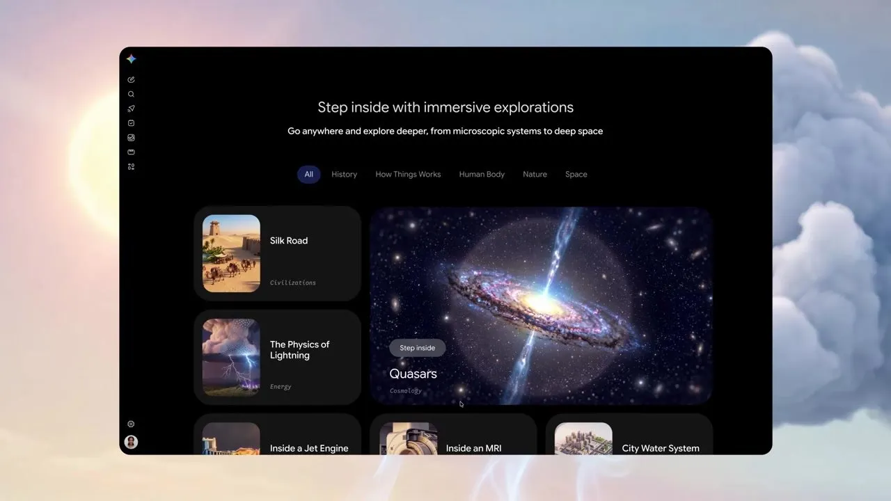 Видео Google о библиотеке immersive explorations