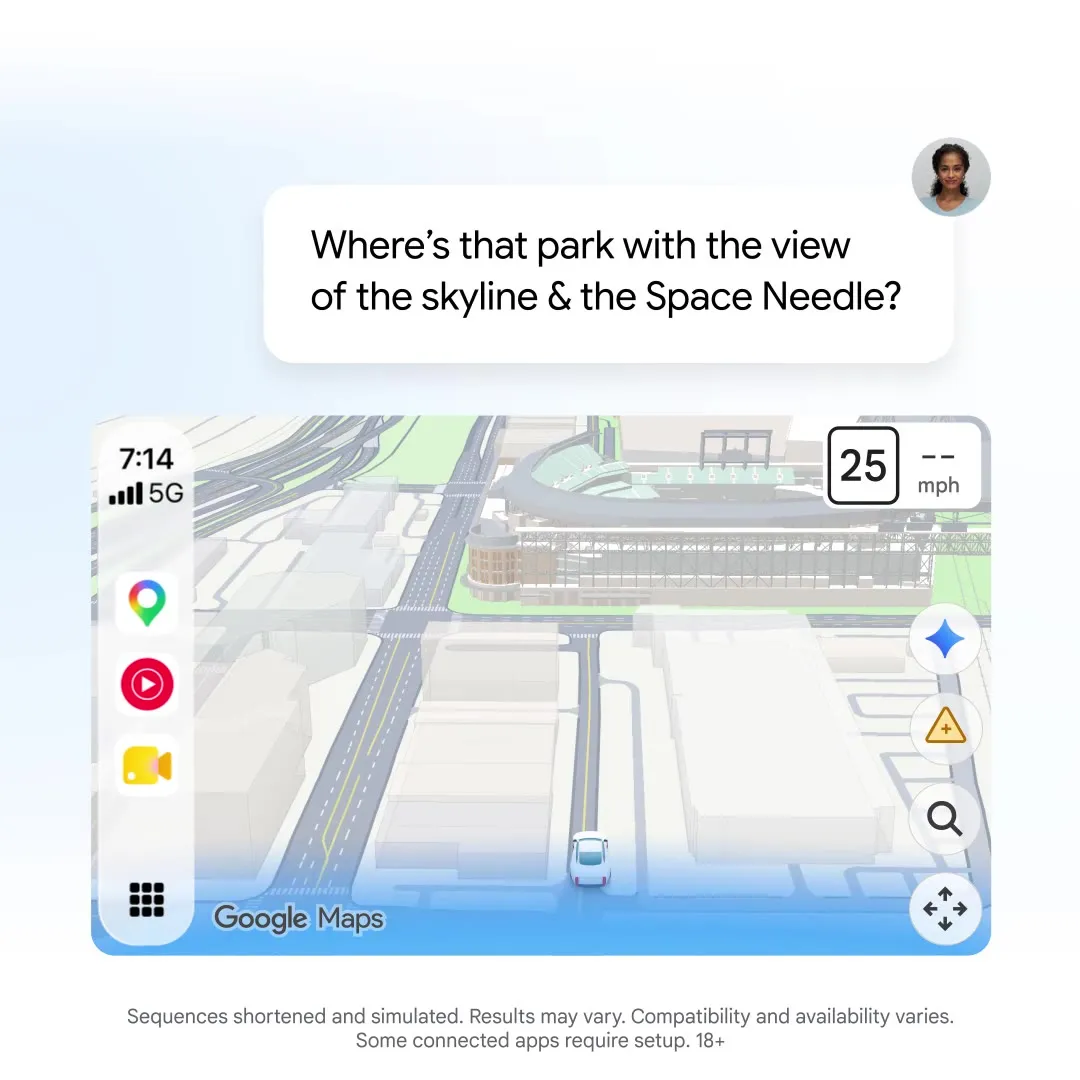 Ролик Google Maps о Gemini в навигации на CarPlay