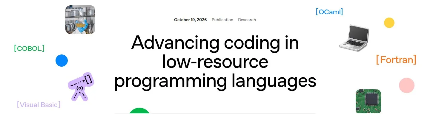 Публикация OpenAI о коде на COBOL, Fortran и Visual Basic