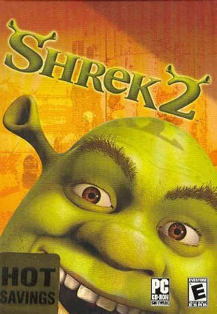 Обложка оригинальной игры Shrek 2 для PC 2004 года