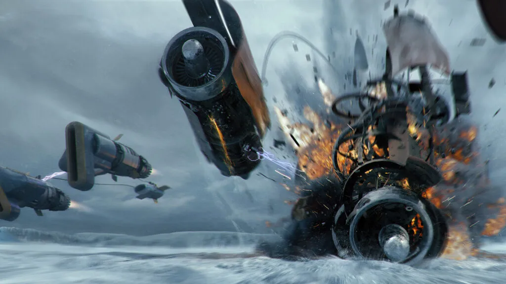 Авария подрейсера в Star Wars: Galactic Racer