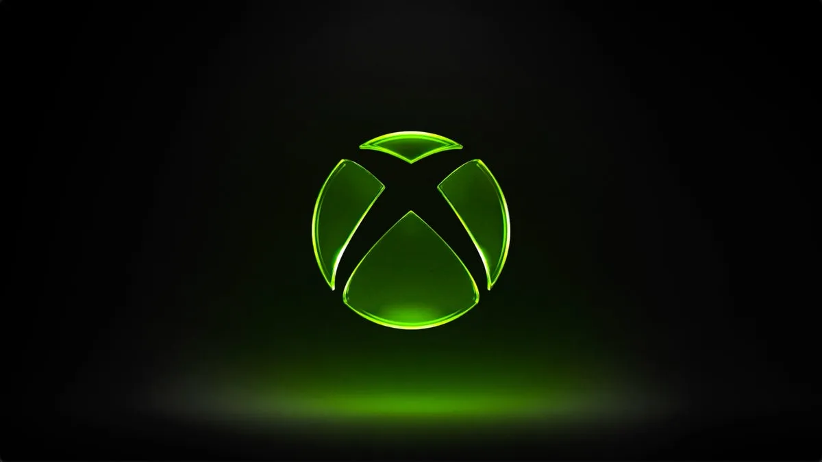 Логотип Xbox на чёрном фоне
