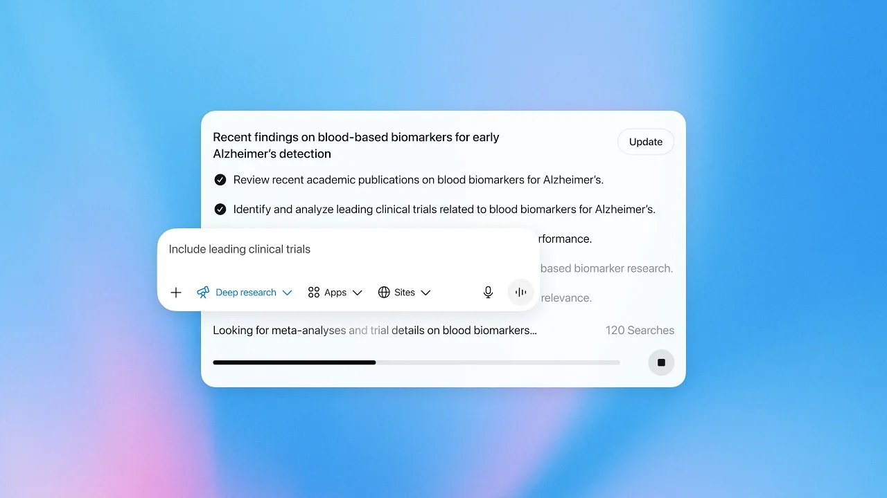 Видео OpenAI об обновлении глубокого исследования