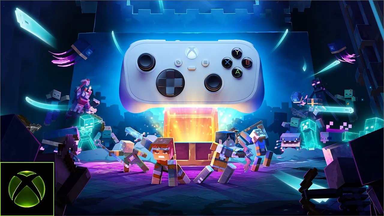 Ролик Xbox о геймпаде Nano и Minecraft Dungeons II