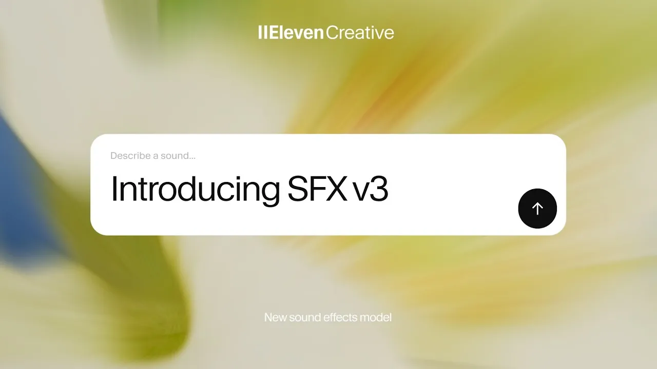 Видео ElevenLabs о SFX v3