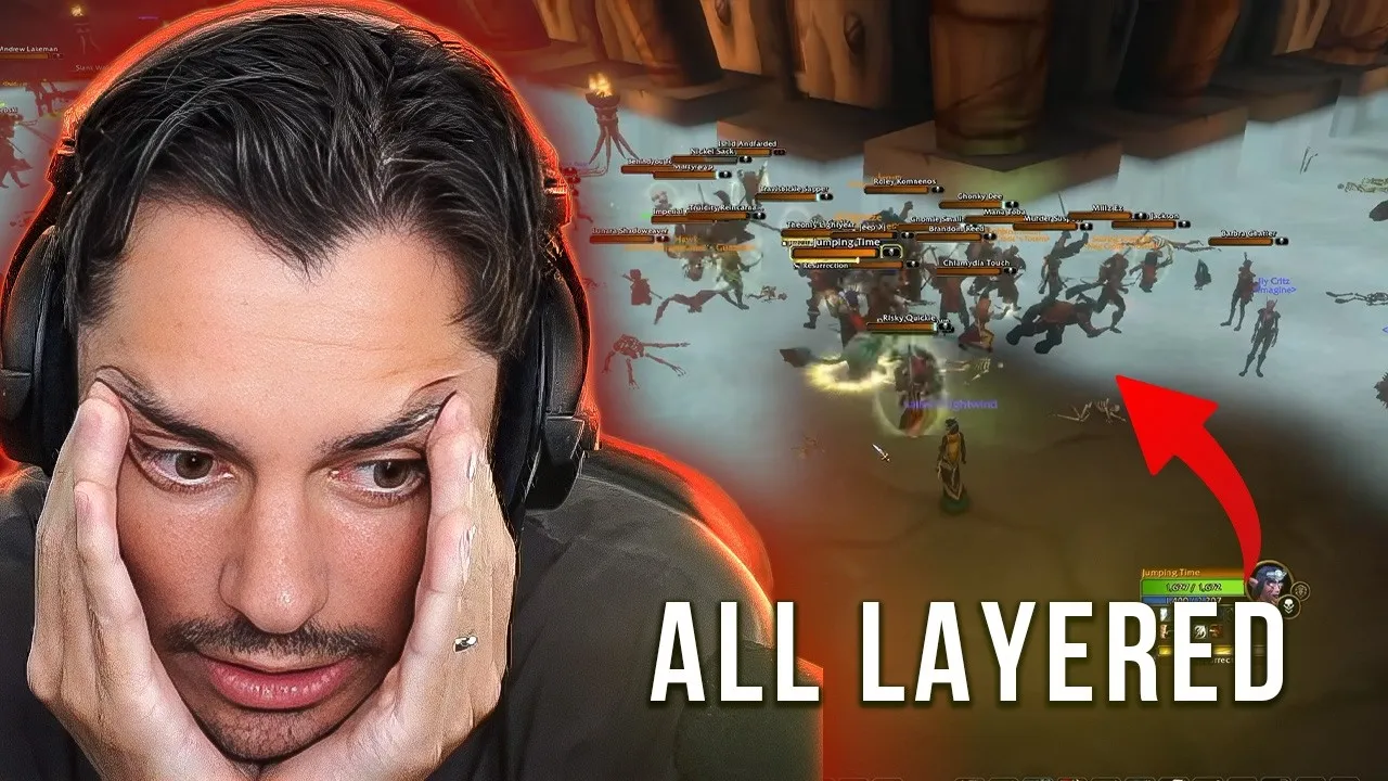 Рейд игроков в WoW: Forever перед сменой слоя