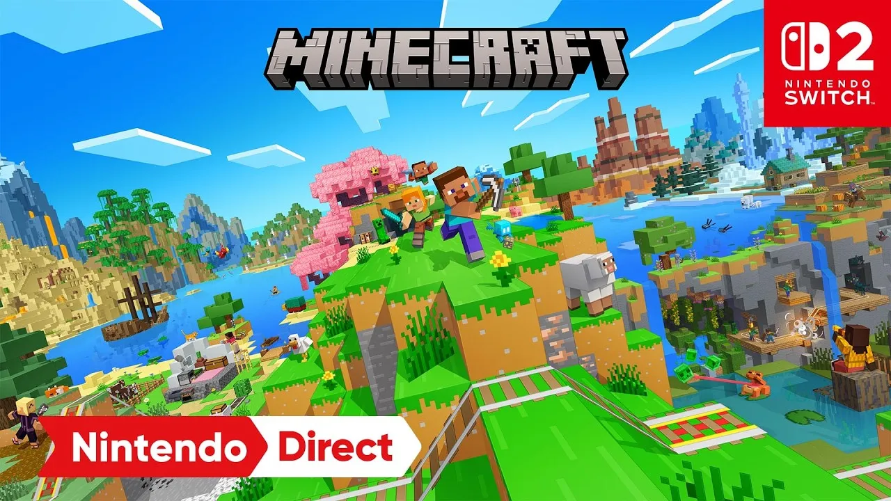 Трейлер Minecraft для Switch 2 с Nintendo Direct