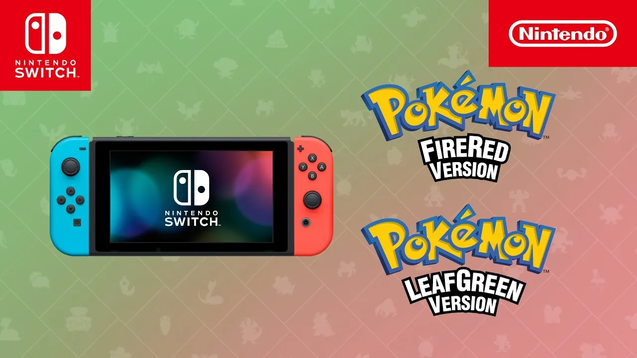Трейлер FireRed и LeafGreen для Switch