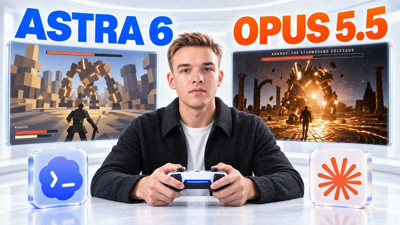 Сравнение Opus 5.5 и Astra 6 на создании игр